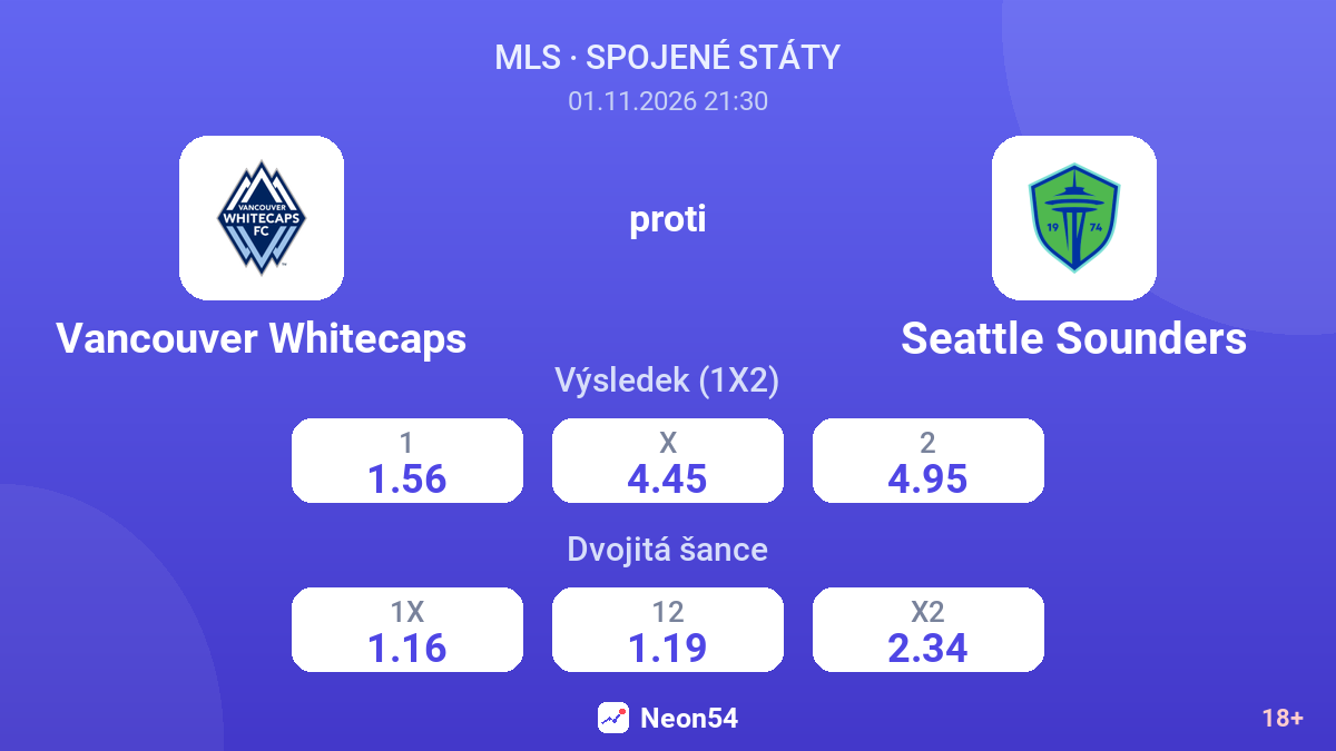 Vancouver Whitecaps – Seattle Sounders — kurzy