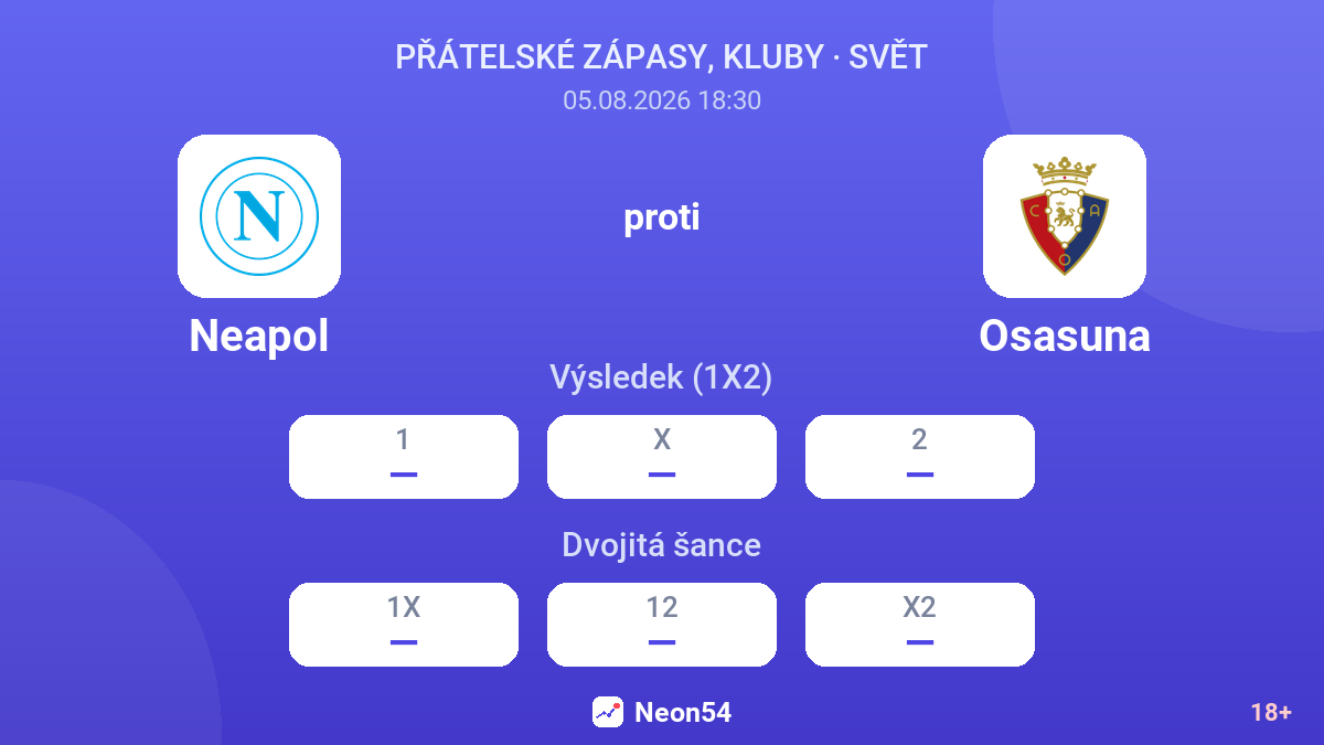 Neapol proti Osasuna — kurzy