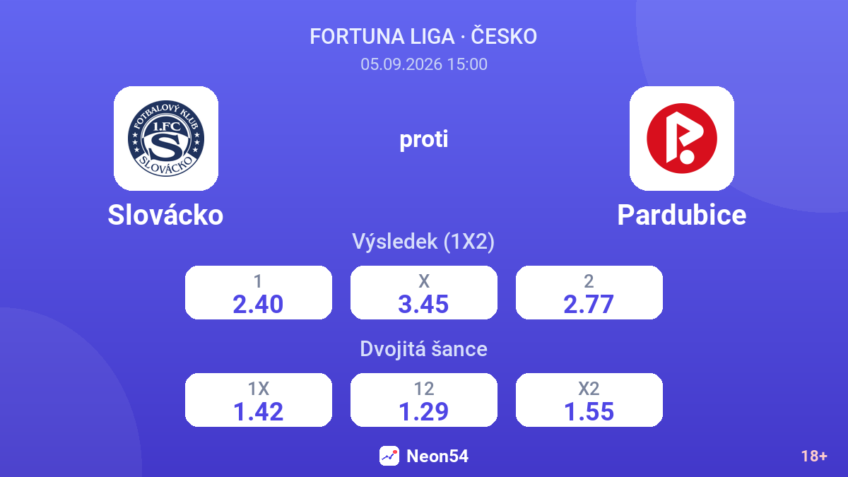 Slovácko – Pardubice — kurzy