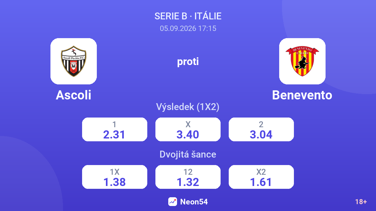 Ascoli – Benevento — kurzy