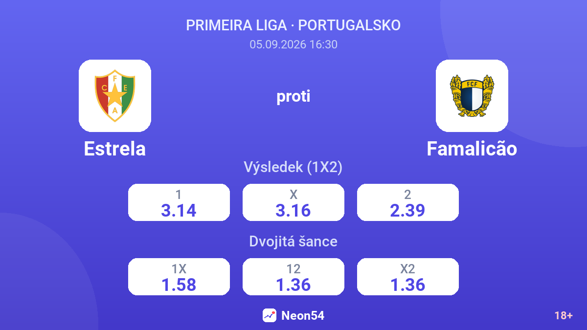 Estrela – Famalicão — kurzy