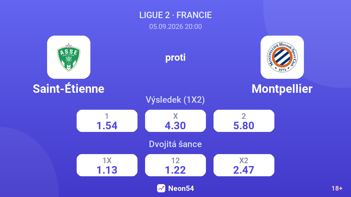 Saint-Étienne – Montpellier — kurzy