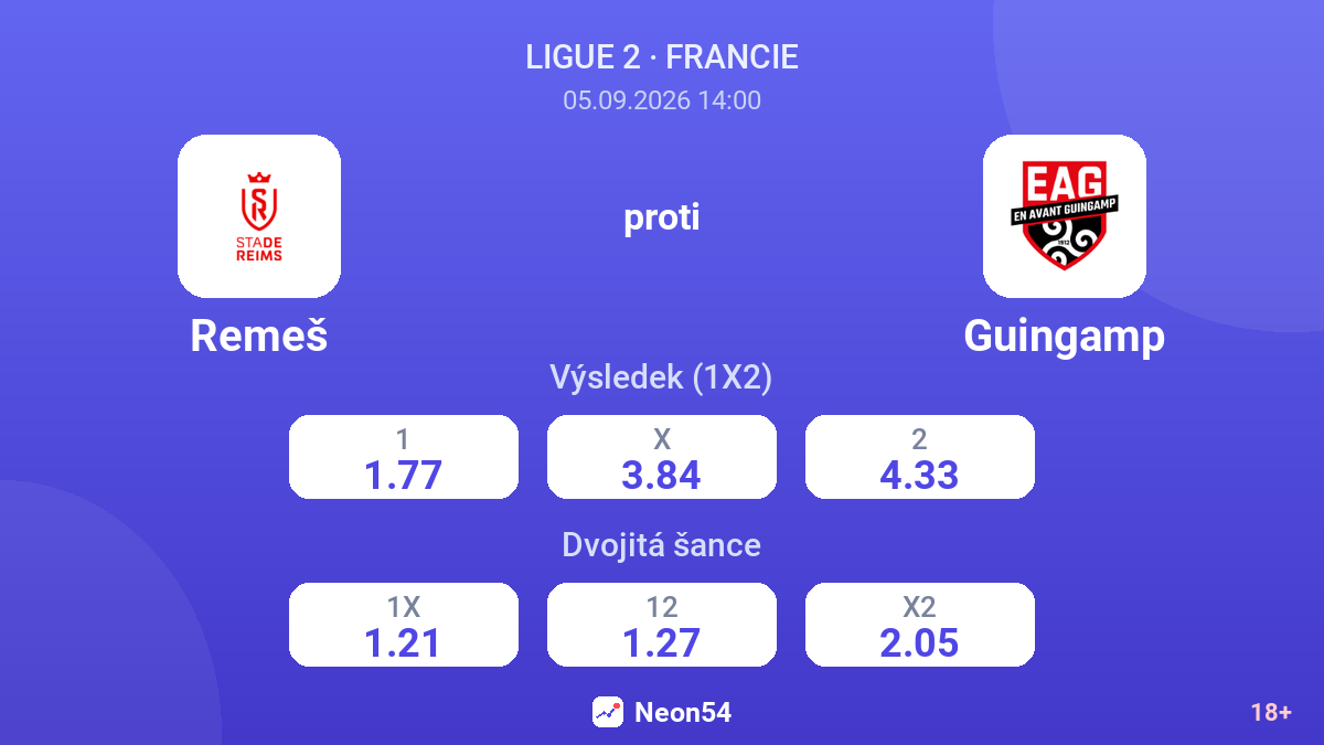 Remeš – Guingamp — kurzy