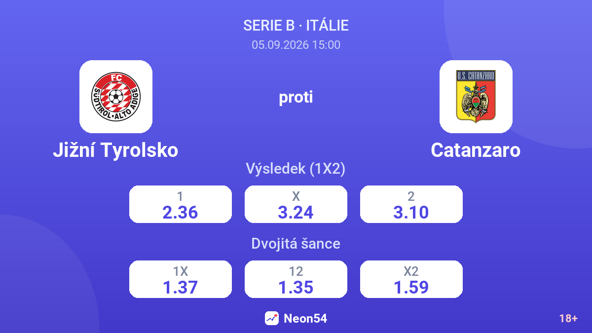 Jižní Tyrolsko – Catanzaro — kurzy
