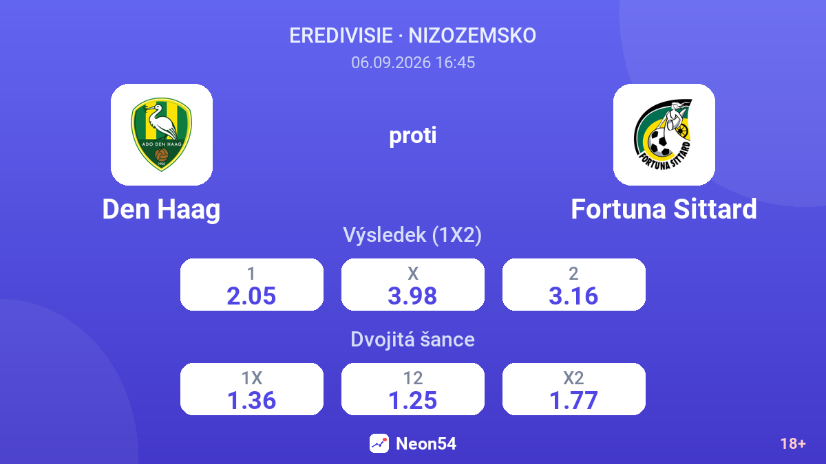 Den Haag – Fortuna Sittard — kurzy