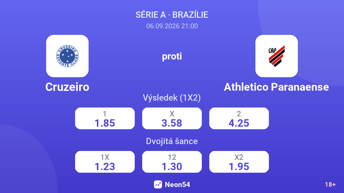 Cruzeiro – Athletico Paranaense — kurzy