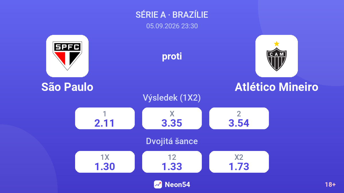São Paulo – Atlético Mineiro — kurzy