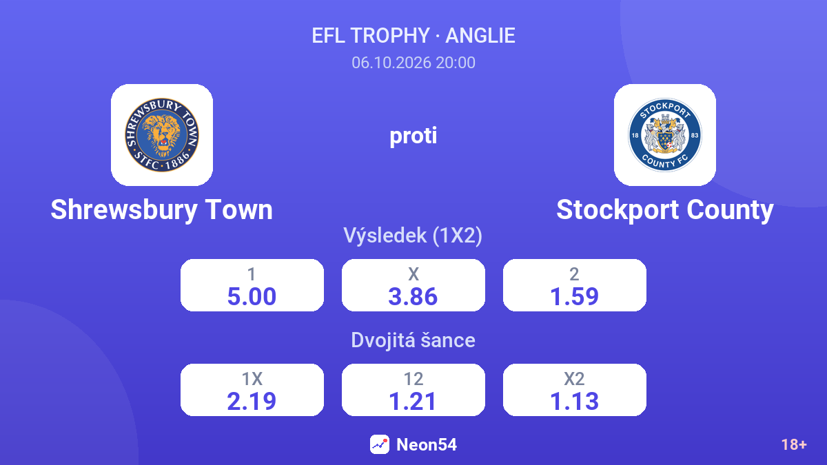 Shrewsbury Town – Stockport County — kurzy