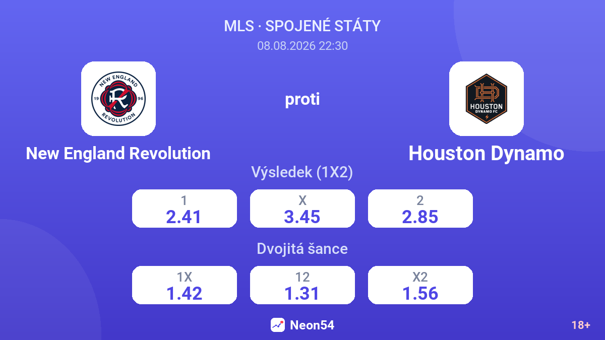New England Revolution – Houston Dynamo — kurzy