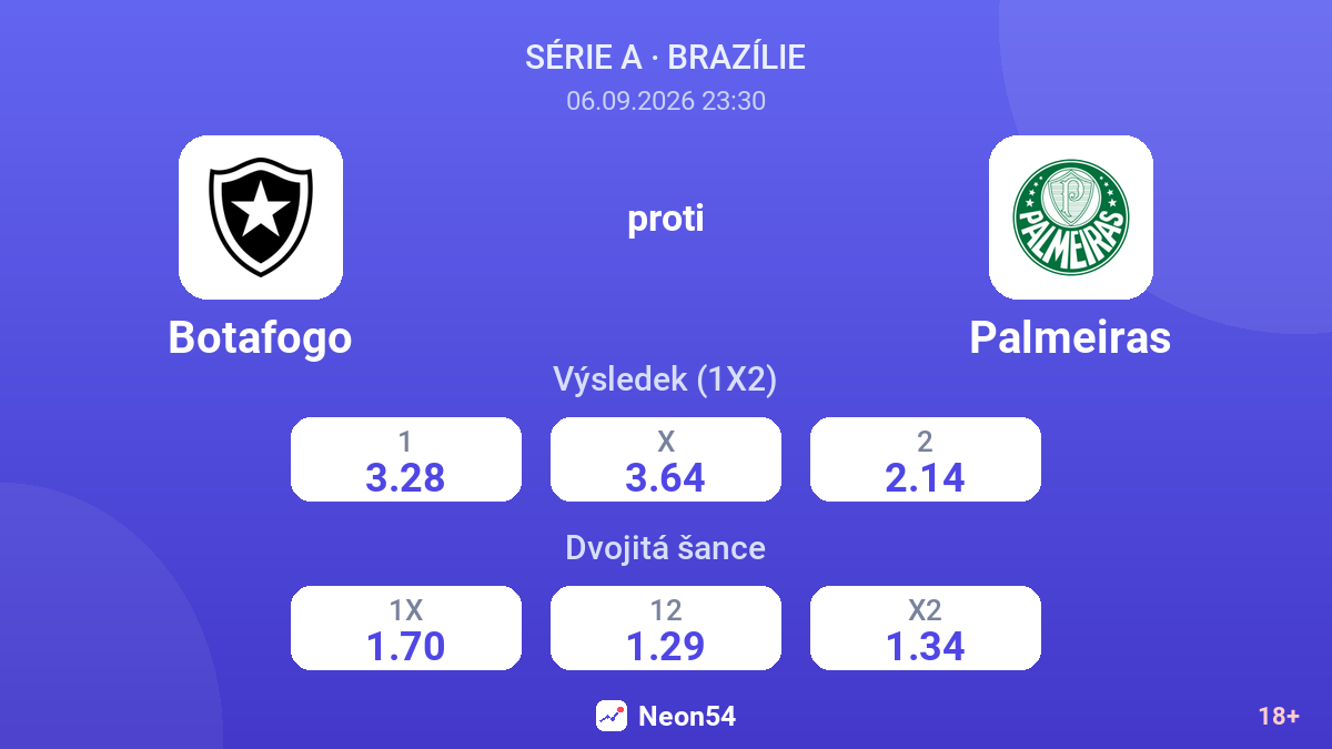 Botafogo – Palmeiras — kurzy