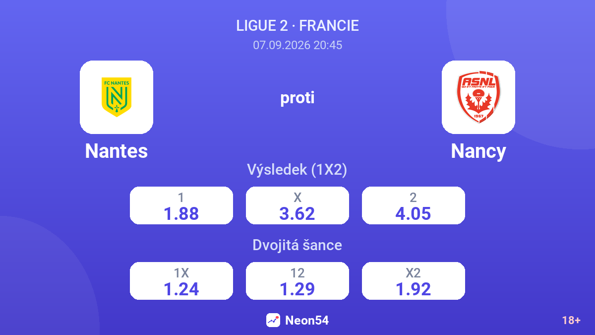 Nantes – Nancy — kurzy