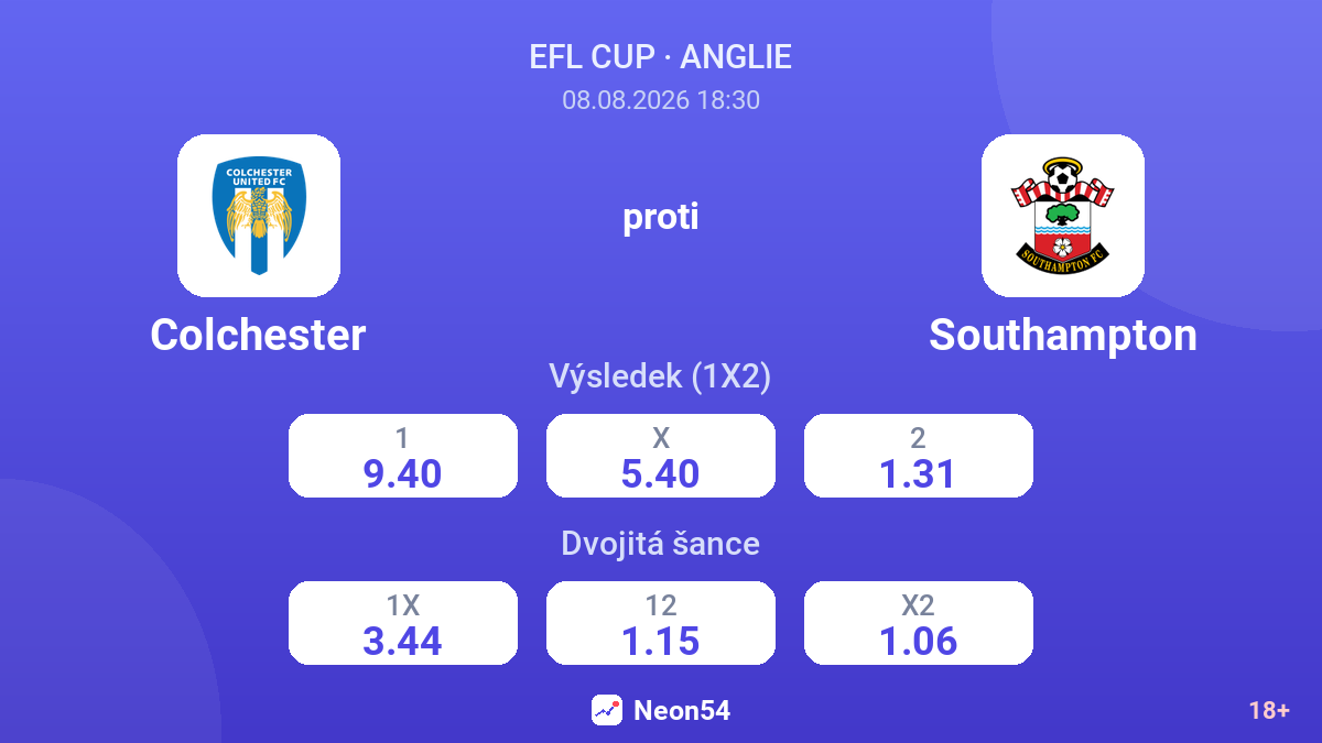 Colchester – Southampton — kurzy