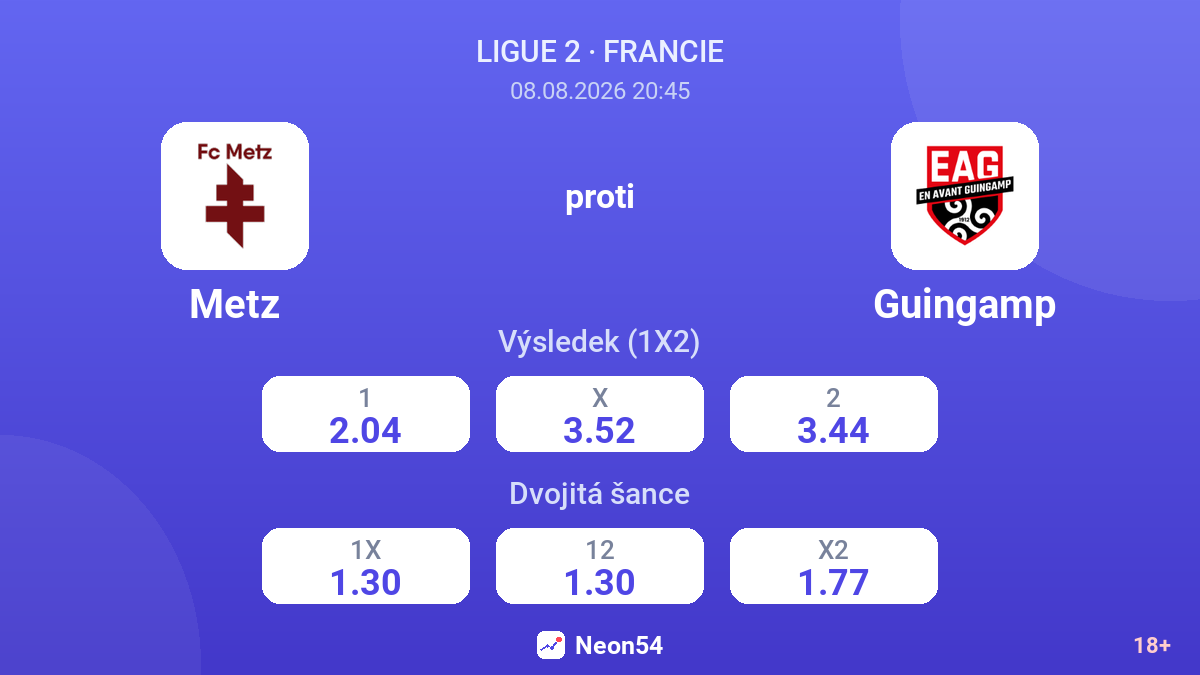 Metz – Guingamp — kurzy