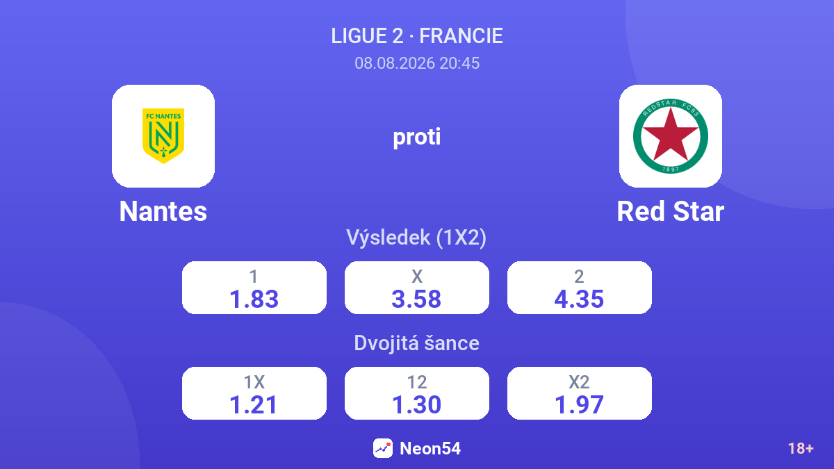 Nantes – Red Star — kurzy