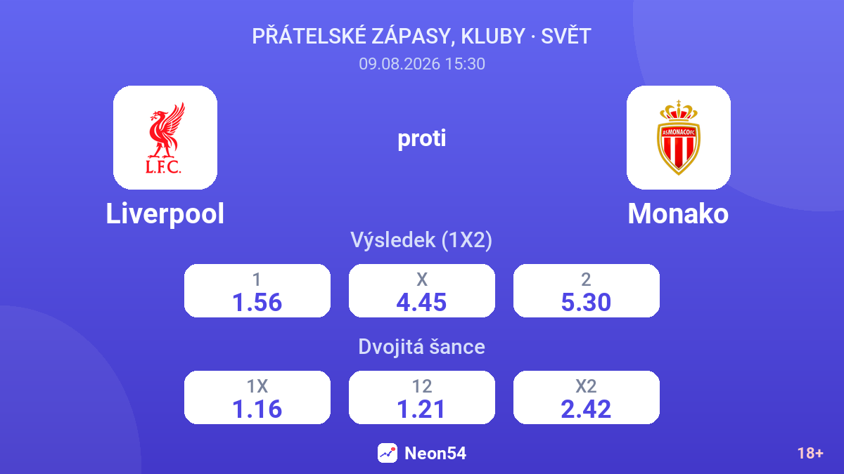 Liverpool – Monako — kurzy