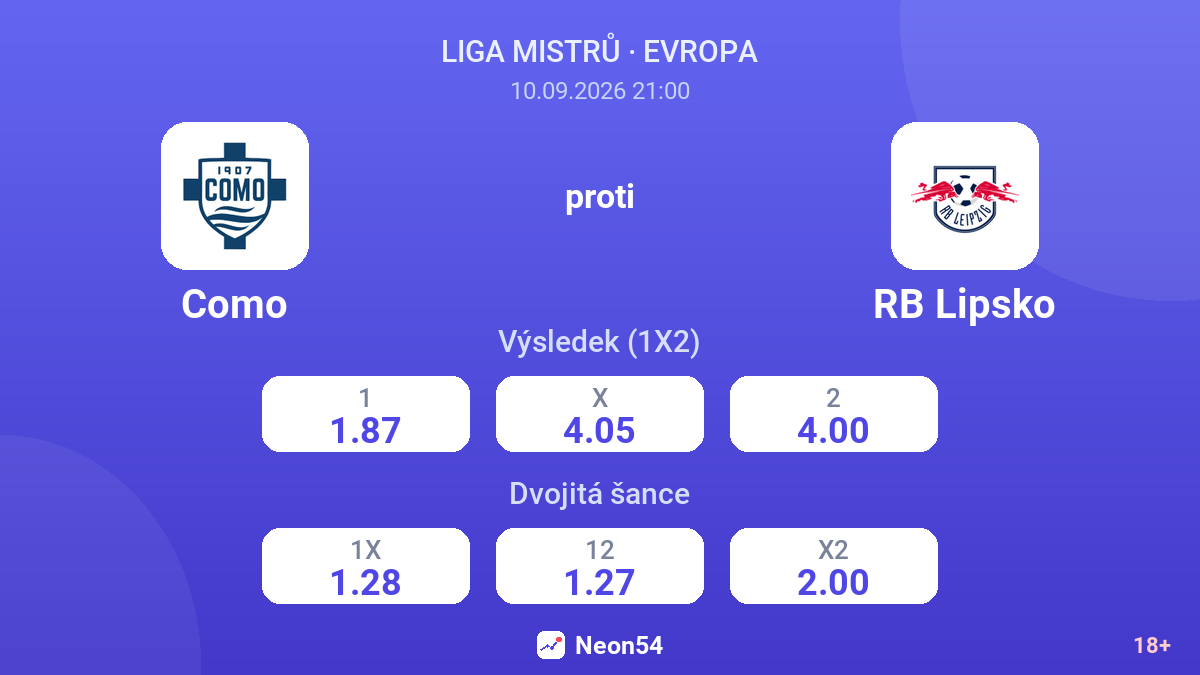 Como – RB Lipsko — kurzy