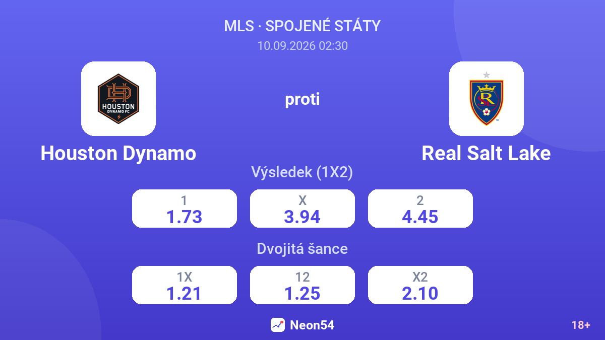 Houston Dynamo – Real Salt Lake — kurzy