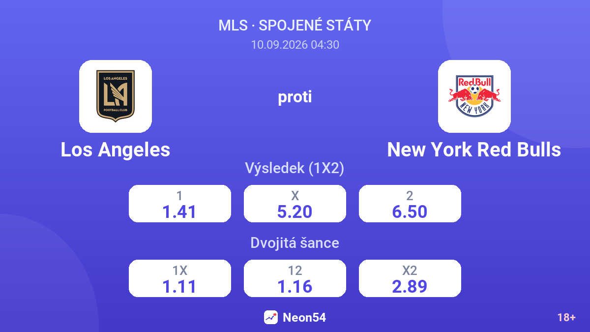 Los Angeles – New York Red Bulls — kurzy