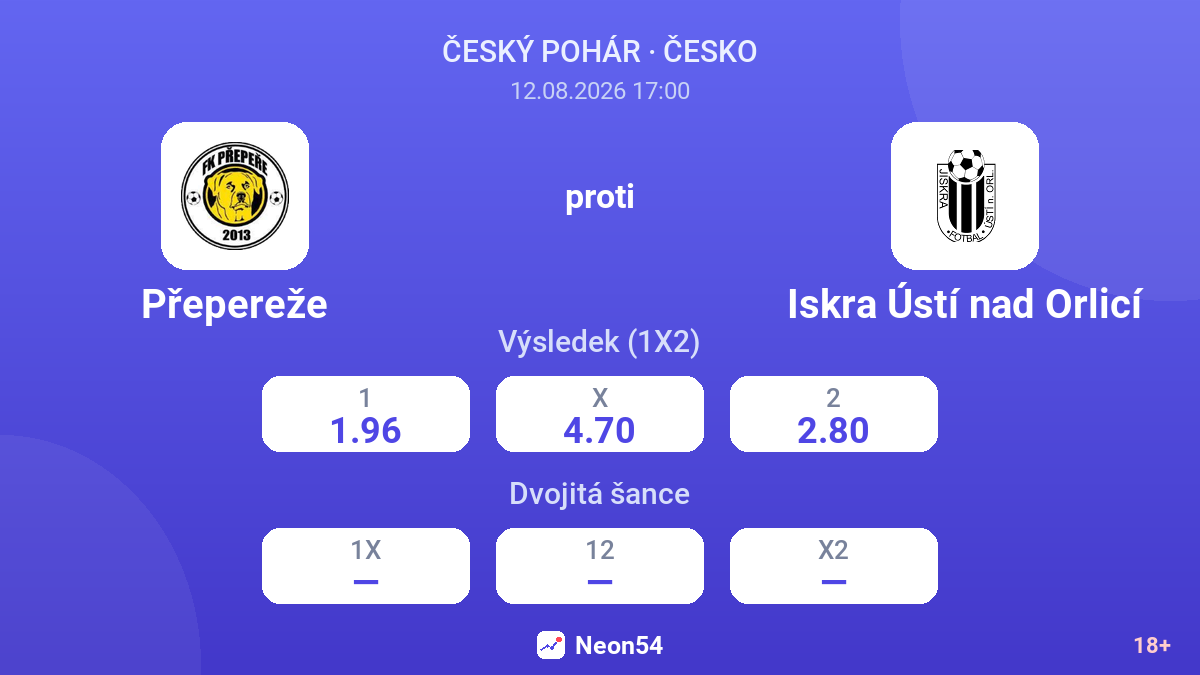 Přepereže – Iskra Ústí nad Orlicí — kurzy