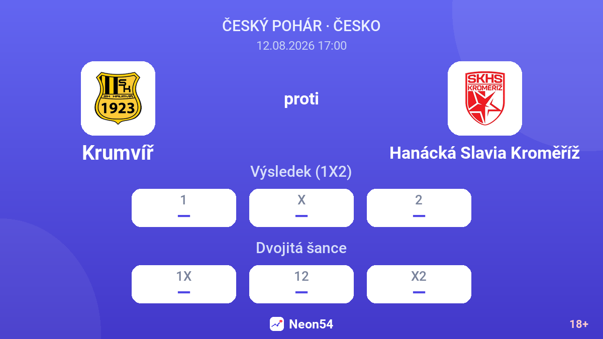 Krumvíř – Hanácká Slavia Kroměříž — kurzy