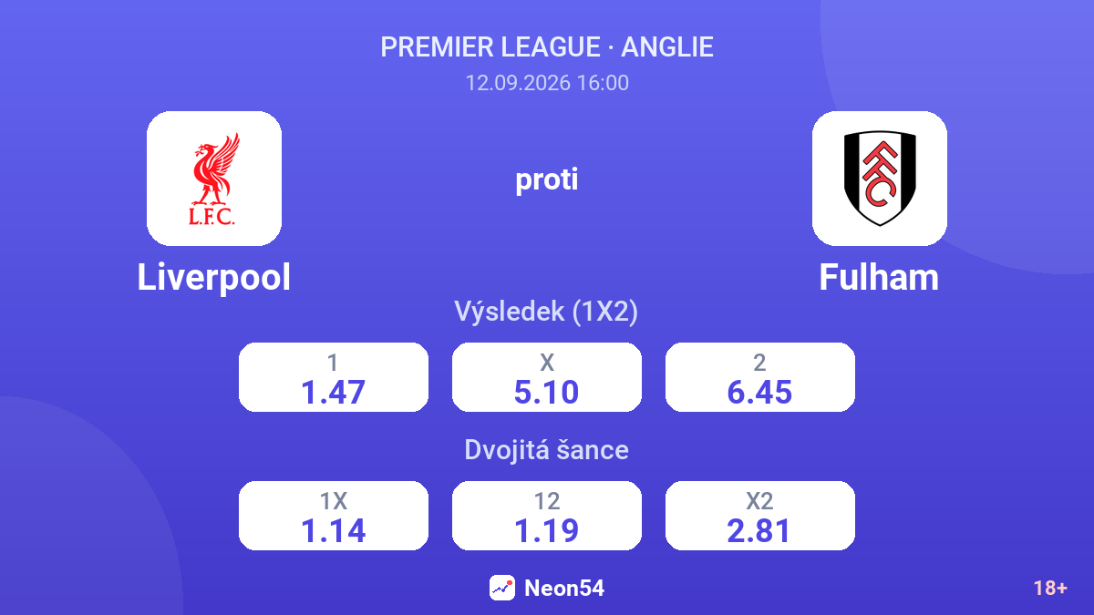 Liverpool – Fulham — kurzy