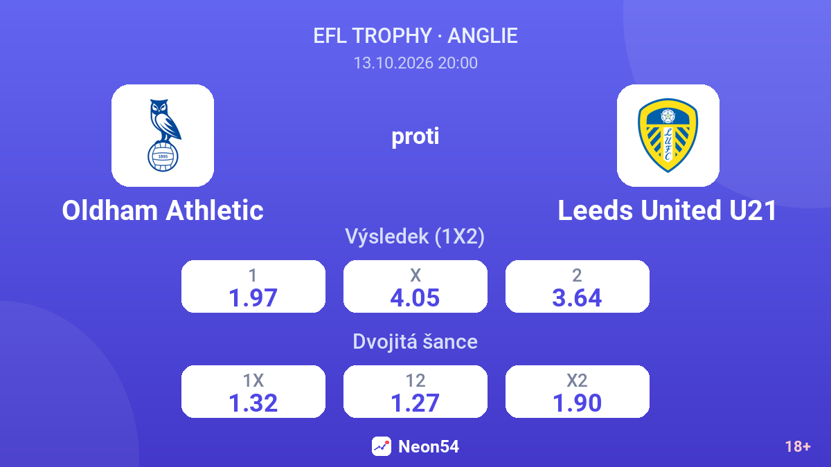 Oldham Athletic – Leeds United U21 — kurzy