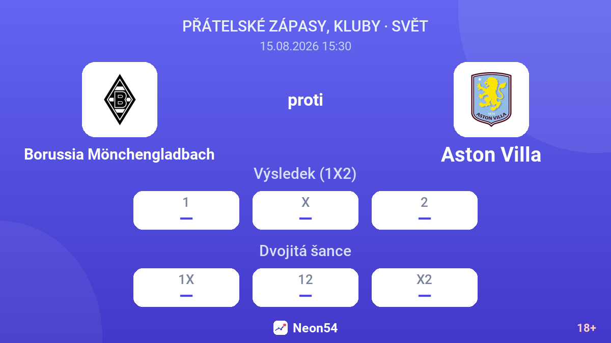 Borussia Mönchengladbach – Aston Villa — kurzy