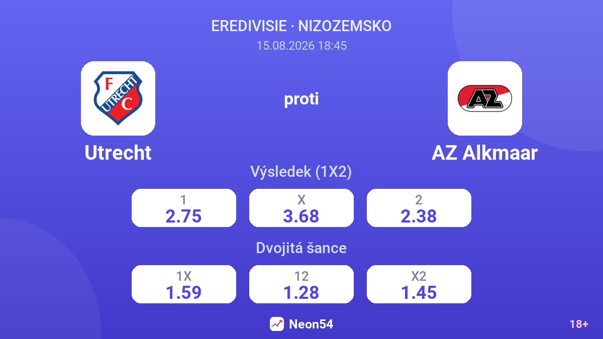 Utrecht – AZ Alkmaar — kurzy