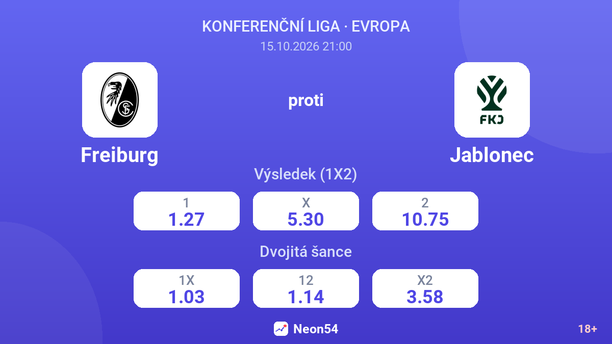 Freiburg – Jablonec — kurzy