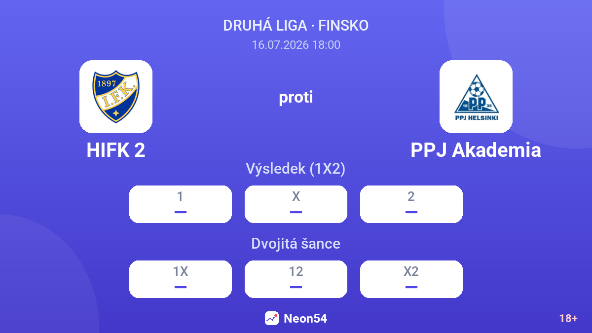 HIFK 2 proti PPJ Akademia — kurzy