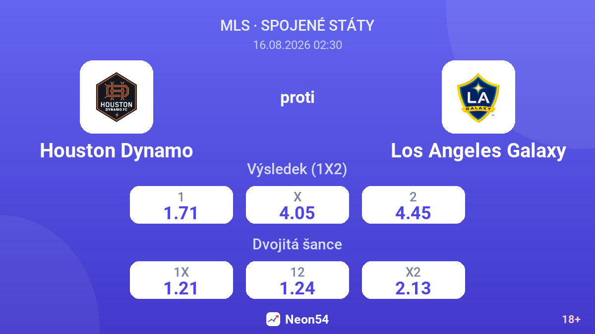 Houston Dynamo – Los Angeles Galaxy — kurzy