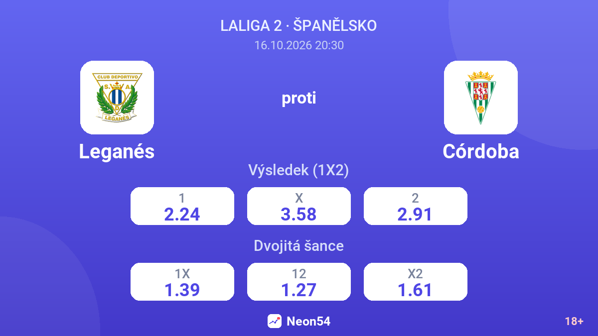 Leganés – Córdoba — kurzy