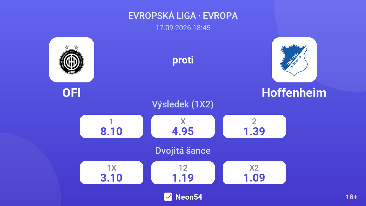 OFI – Hoffenheim — kurzy