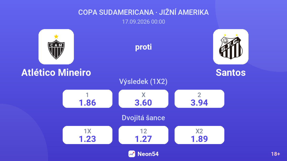 Atlético Mineiro – Santos — kurzy