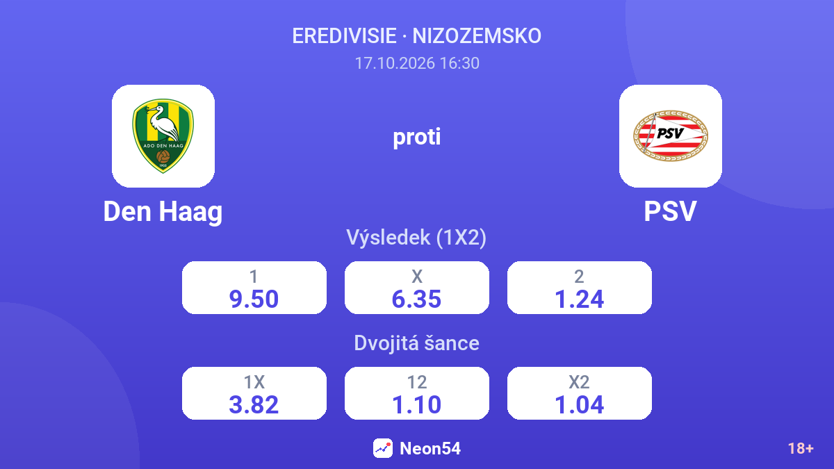 Den Haag – PSV — kurzy