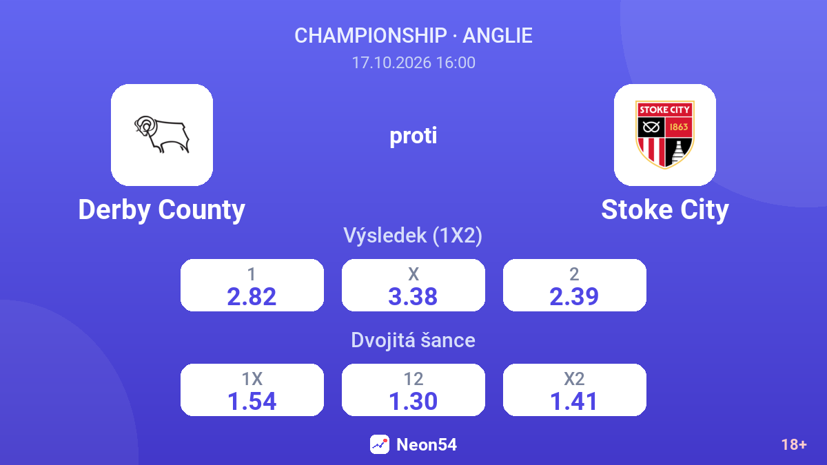 Derby County – Stoke City — kurzy