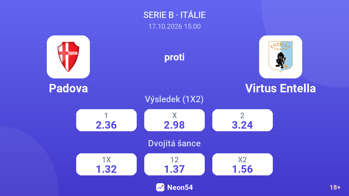 Padova – Virtus Entella — kurzy