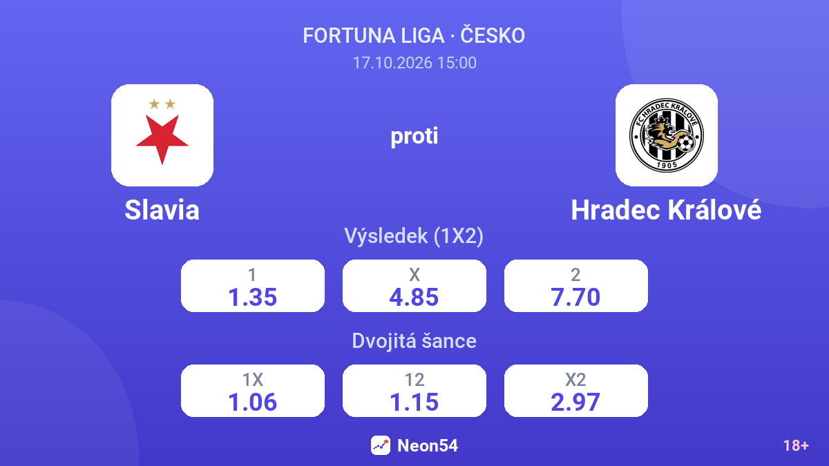 Slavia – Hradec Králové — kurzy