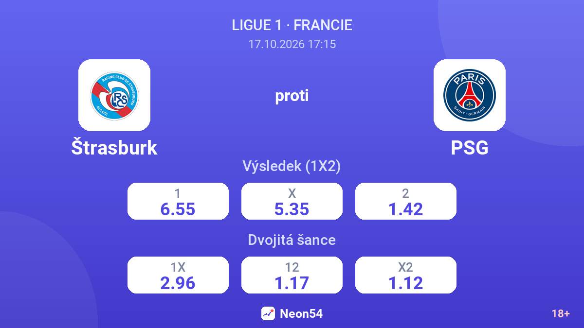 Štrasburk – PSG — kurzy