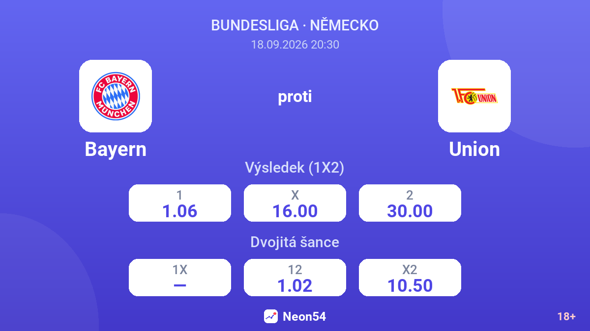 Bayern – Union — kurzy