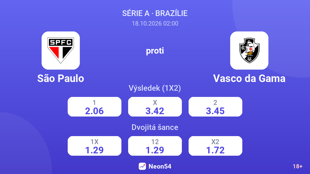 São Paulo – Vasco da Gama — kurzy