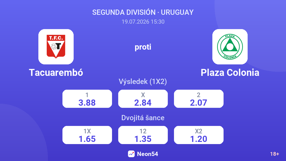 Tacuarembó proti Plaza Colonia — kurzy