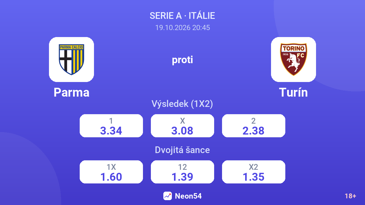 Parma – Turín — kurzy