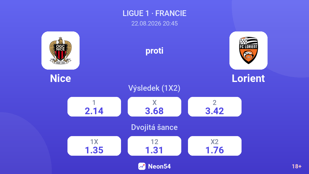 Nice – Lorient — kurzy