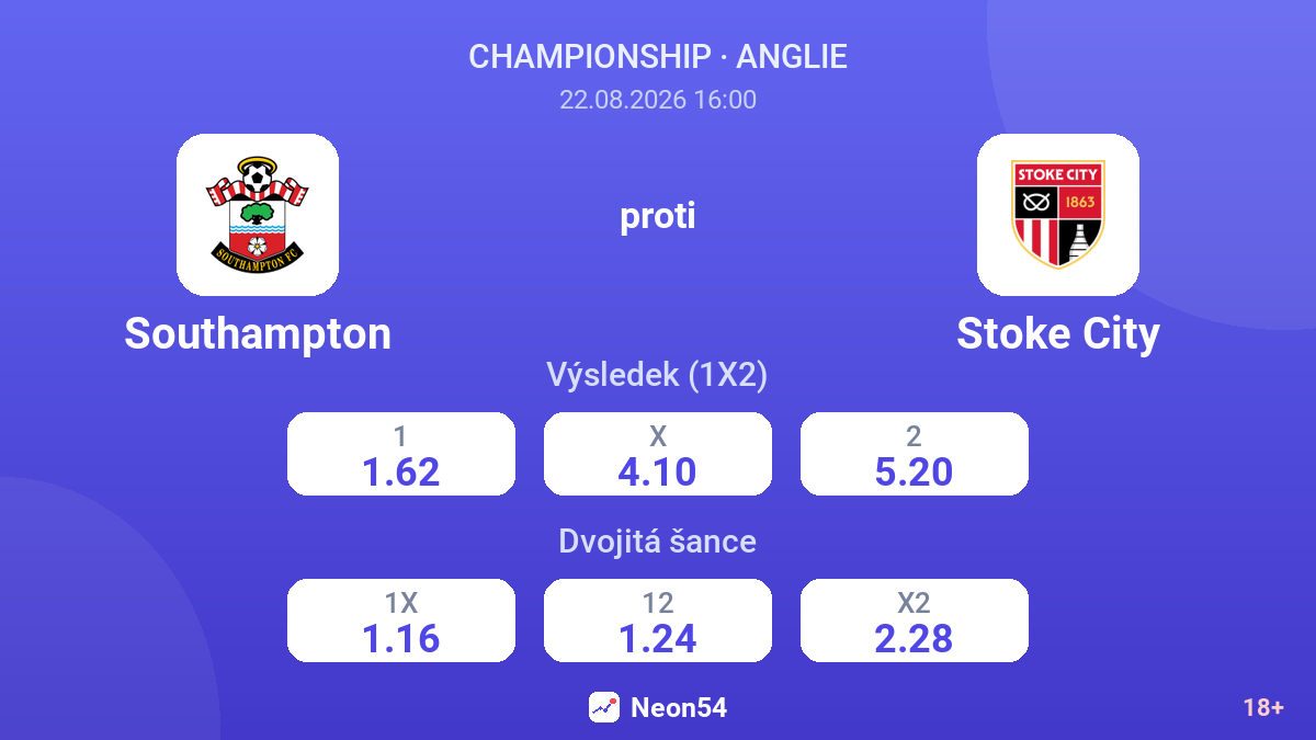 Southampton – Stoke City — kurzy