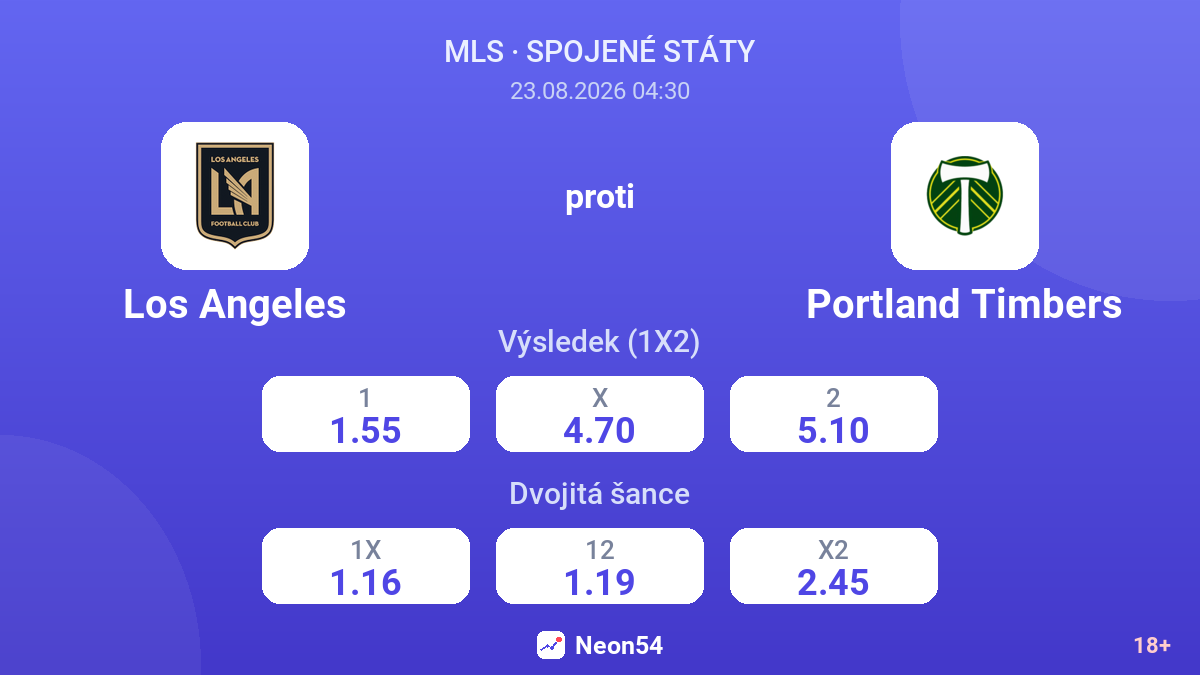 Los Angeles – Portland Timbers — kurzy