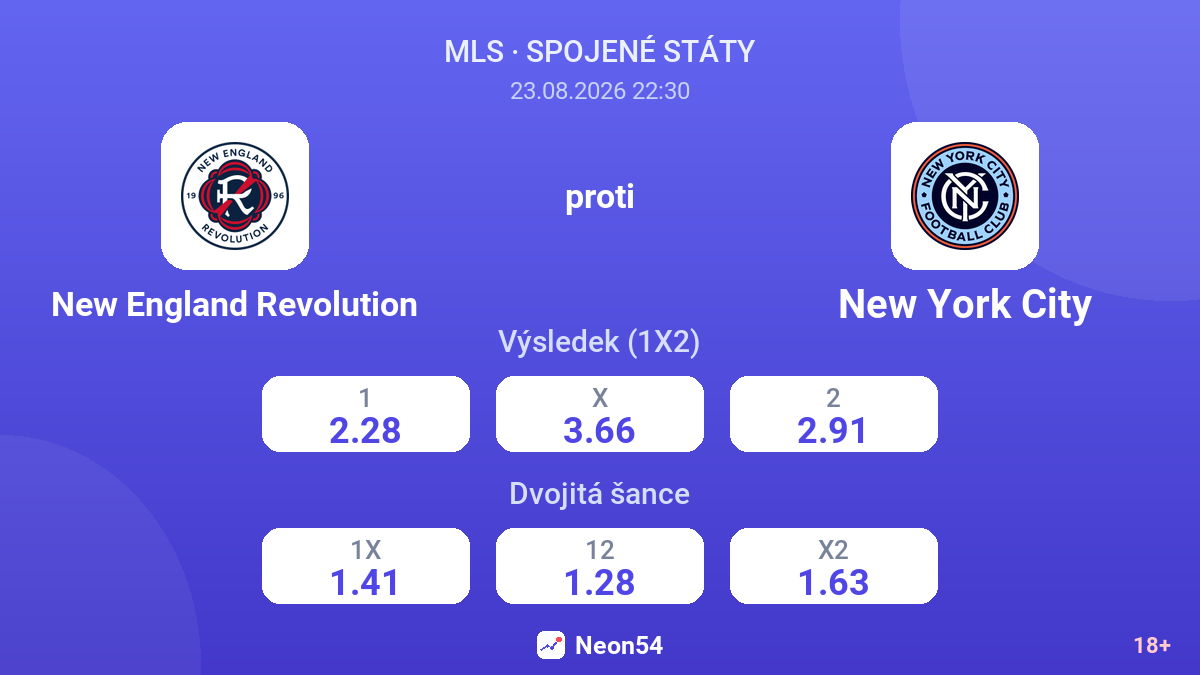 New England Revolution – New York City — kurzy