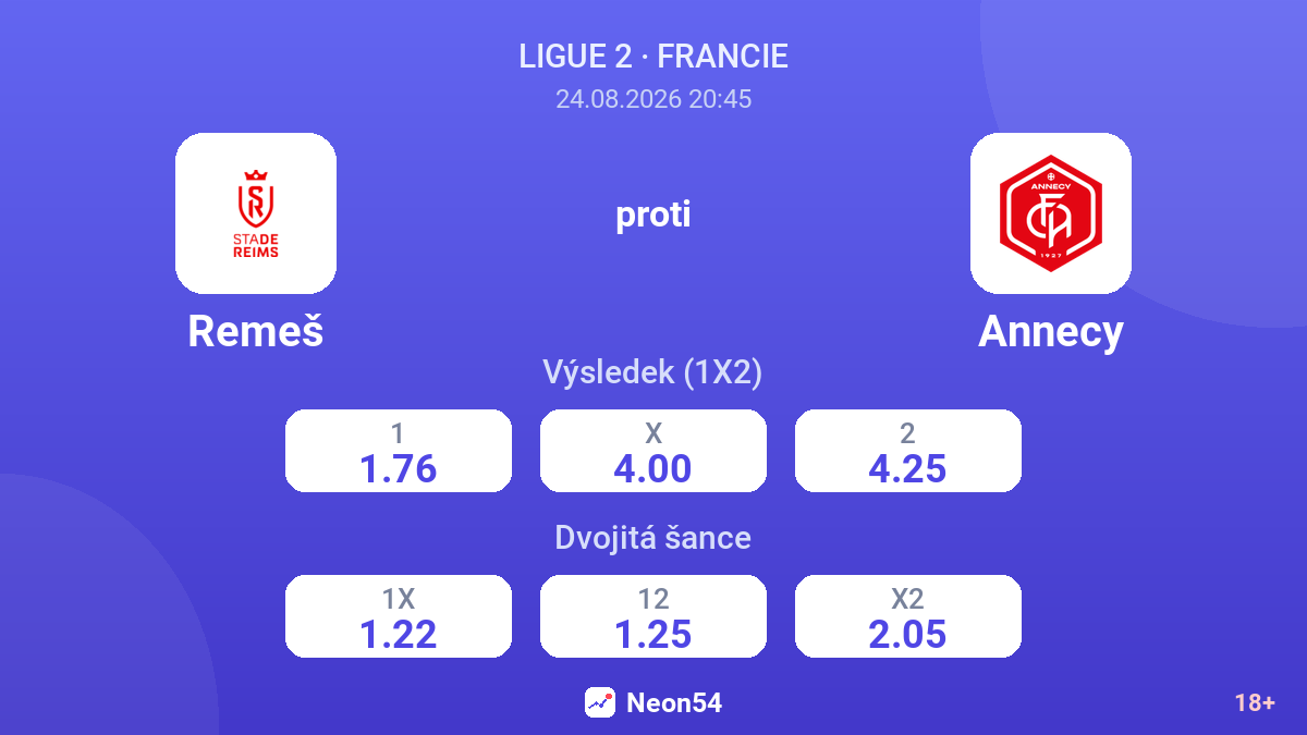 Remeš – Annecy — kurzy