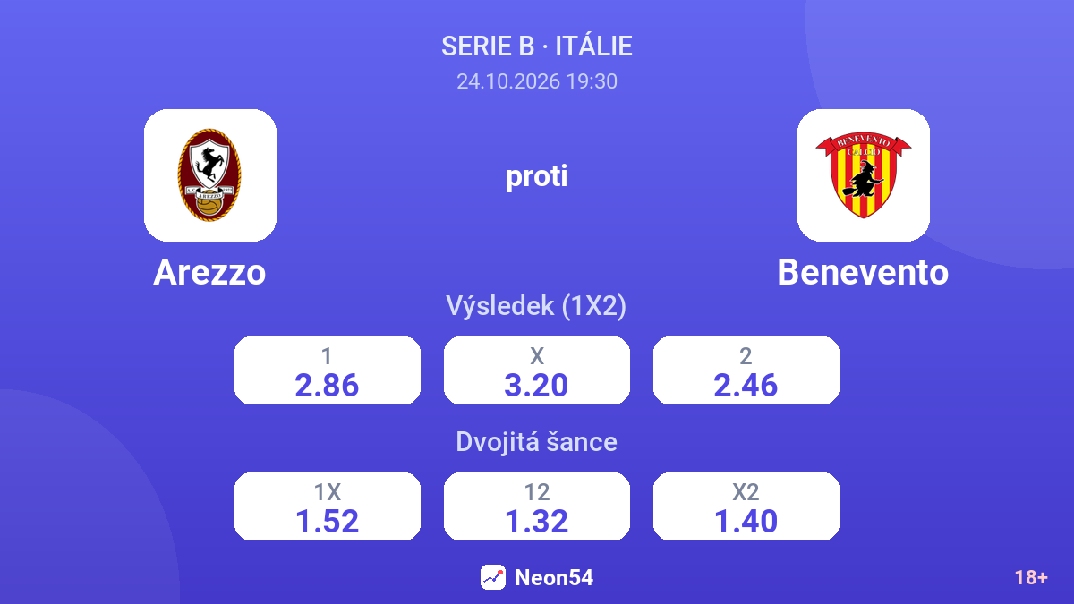 Arezzo – Benevento — kurzy