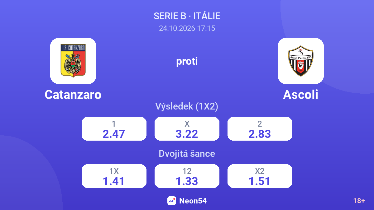 Catanzaro – Ascoli — kurzy
